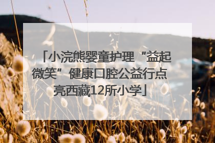 小浣熊婴童护理“益起微笑”健康口腔公益行点亮西藏12所小学