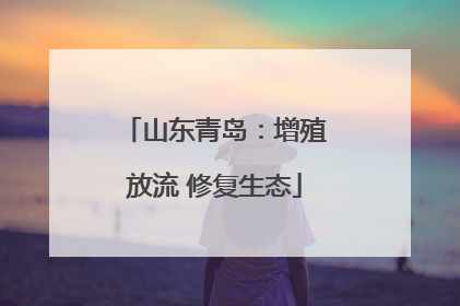山东青岛：增殖放流 修复生态