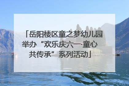 岳阳楼区童之梦幼儿园举办“欢乐庆六一·童心共传承”系列活动