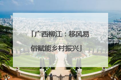 广西柳江：移风易俗赋能乡村振兴