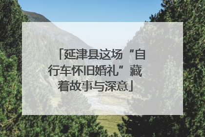 延津县这场“自行车怀旧婚礼”藏着故事与深意