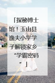 探秘博士馆！玉山县逸夫小学学子解锁家乡“学霸密码”