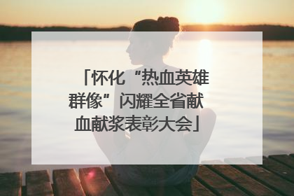 怀化“热血英雄群像”闪耀全省献血献浆表彰大会