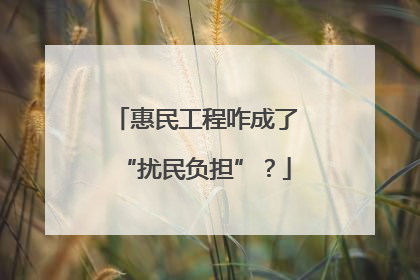 惠民工程咋成了“扰民负担”？