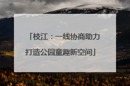 枝江：一线协商助力打造公园童趣新空间