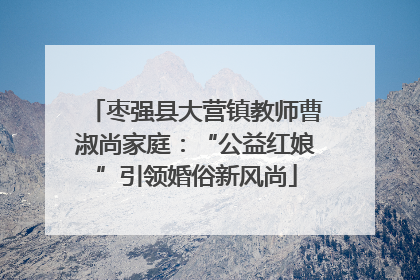 枣强县大营镇教师曹淑尚家庭：“公益红娘”引领婚俗新风尚