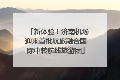 新体验！济南机场迎来首批航旅融合国际中转航线旅游团