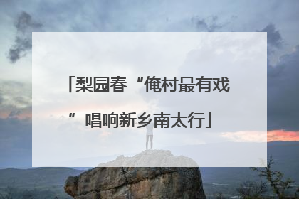 梨园春“俺村最有戏”唱响新乡南太行