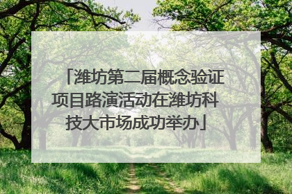 潍坊第二届概念验证项目路演活动在潍坊科技大市场成功举办
