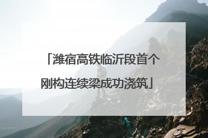 潍宿高铁临沂段首个刚构连续梁成功浇筑