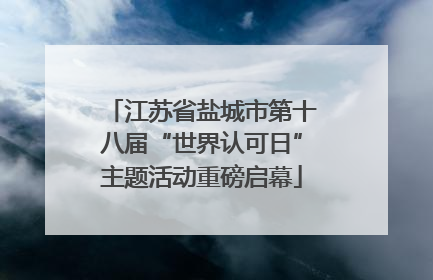 江苏省盐城市第十八届“世界认可日”主题活动重磅启幕