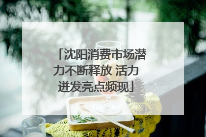 沈阳消费市场潜力不断释放 活力迸发亮点频现