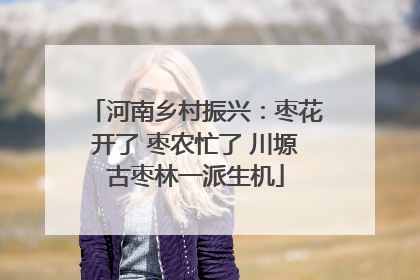 河南乡村振兴：枣花开了 枣农忙了 川塬古枣林一派生机