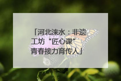 河北涞水：非遗工坊“匠心课” 青春接力育传人