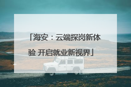 海安：云端探岗新体验 开启就业新视界