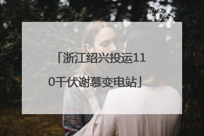 浙江绍兴投运110千伏谢慕变电站