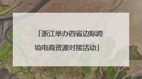 浙江举办四省边际跨境电商资源对接活动