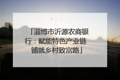 淄博市沂源农商银行：赋能特色产业链 铺就乡村致富路