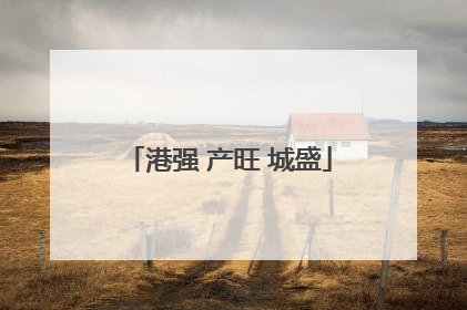 港强 产旺 城盛