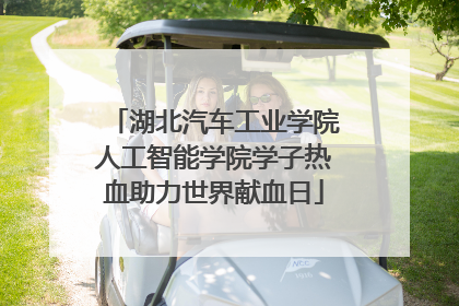 湖北汽车工业学院人工智能学院学子热血助力世界献血日