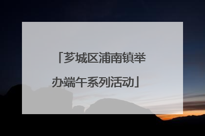 芗城区浦南镇举办端午系列活动