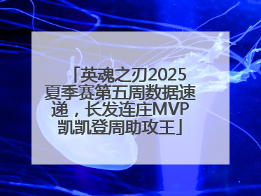 英魂之刃2025夏季赛第五周数据速递，长发连庄MVP凯凯登周助攻王