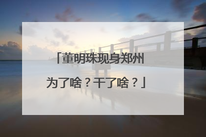 董明珠现身郑州 为了啥？干了啥？