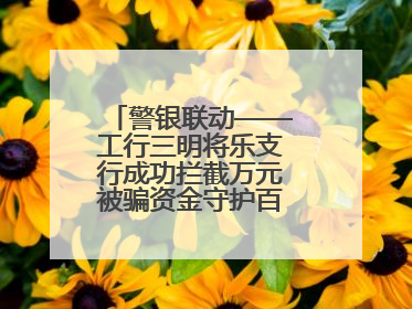 警银联动——工行三明将乐支行成功拦截万元被骗资金守护百姓“钱袋子”