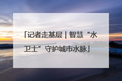 记者走基层｜智慧“水卫士”守护城市水脉