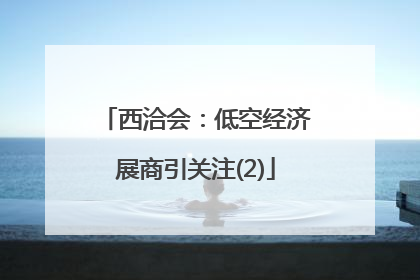 西洽会：低空经济展商引关注(2)