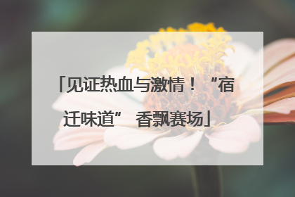 见证热血与激情！“宿迁味道” 香飘赛场