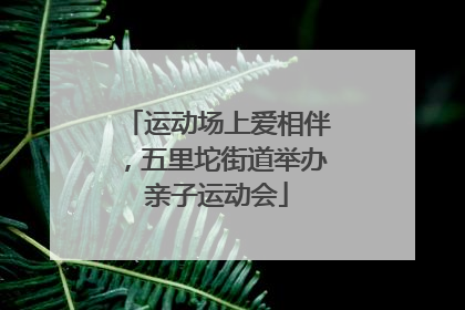 运动场上爱相伴，五里坨街道举办亲子运动会