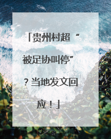 贵州村超“被足协叫停”？当地发文回应！