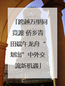 跨越万里同竞渡 侨乡青田端午龙舟“划出”中外交流新机遇