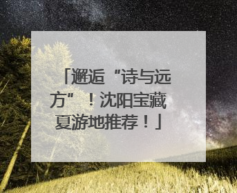 邂逅“诗与远方”！沈阳宝藏夏游地推荐！