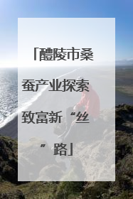 醴陵市桑蚕产业探索致富新“丝”路