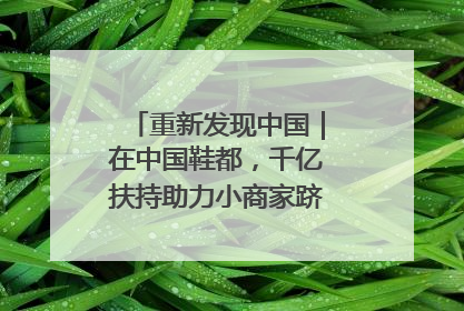 重新发现中国｜在中国鞋都，千亿扶持助力小商家跻身新质品牌？