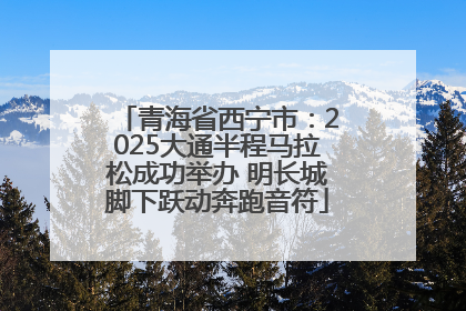 青海省西宁市：2025大通半程马拉松成功举办 明长城脚下跃动奔跑音符