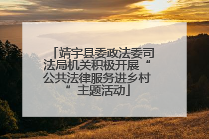 靖宇县委政法委司法局机关积极开展“公共法律服务进乡村”主题活动