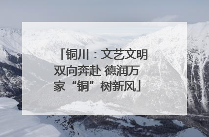 铜川：文艺文明双向奔赴 德润万家“铜”树新风