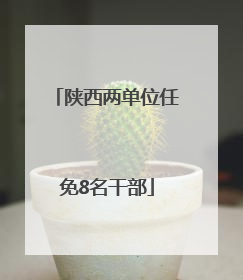 陕西两单位任免8名干部