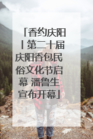 香约庆阳丨第二十届庆阳香包民俗文化节启幕 潘鲁生宣布开幕