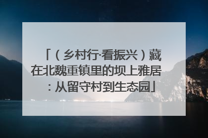 （乡村行·看振兴）藏在北魏重镇里的坝上雅居：从留守村到生态园
