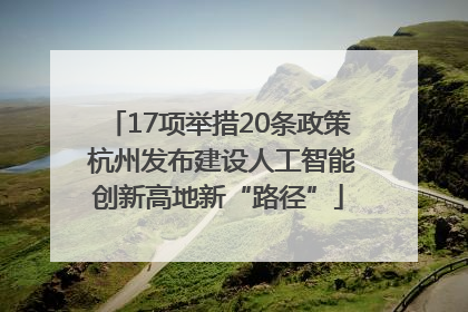 17项举措20条政策 杭州发布建设人工智能创新高地新“路径”