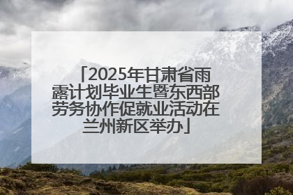 2025年甘肃省雨露计划毕业生暨东西部劳务协作促就业活动在兰州新区举办