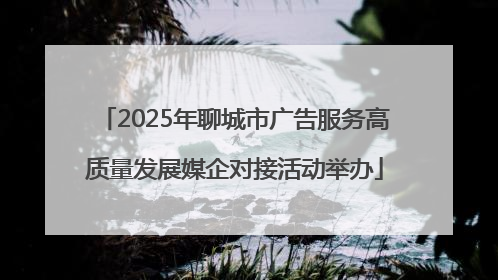 2025年聊城市广告服务高质量发展媒企对接活动举办