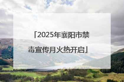 2025年襄阳市禁毒宣传月火热开启