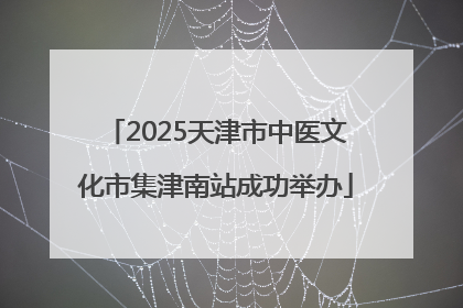 2025天津市中医文化市集津南站成功举办