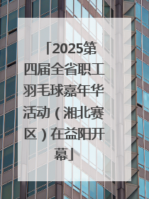 2025第四届全省职工羽毛球嘉年华活动（湘北赛区）在益阳开幕