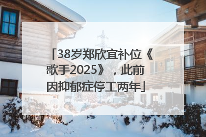 38岁郑欣宜补位《歌手2025》，此前因抑郁症停工两年